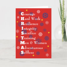 Militära amerikanska Anpassadet God jul Red