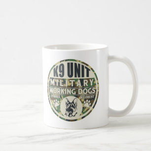 Militära arbetehundar för enhet K9 Kaffemugg