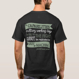Militära arbetehundar (mörk) t shirt