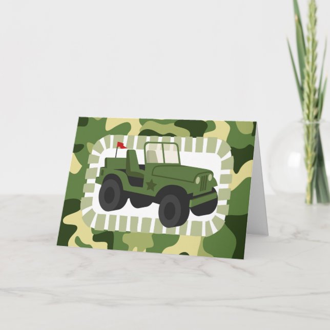 Militära armén Fordon Kort (Framsida)