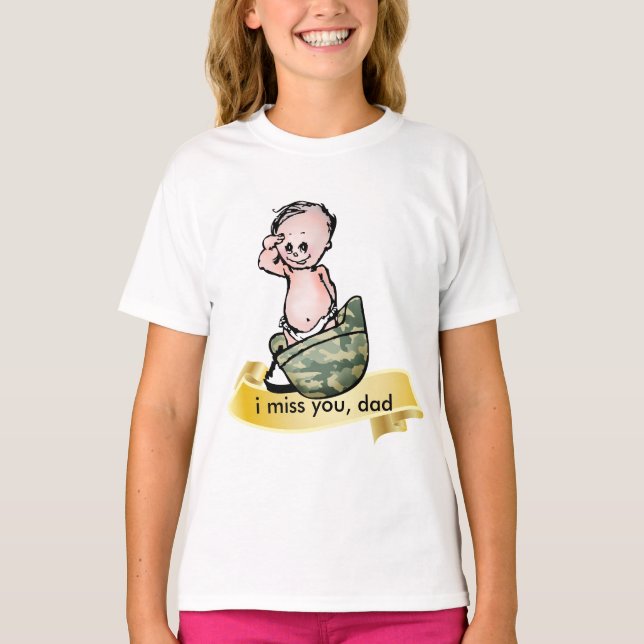 Militära baby t shirt (Framsida)