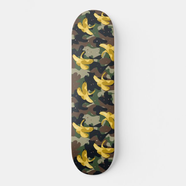 Militära bananskateboard mönster mini skateboard bräda 18,5 cm (Framsida)
