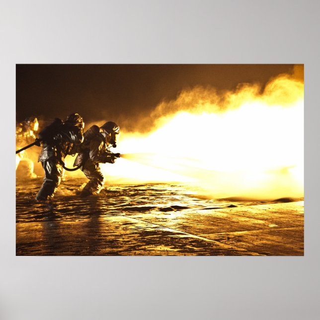 Militära brandmän poster (Framsidan)