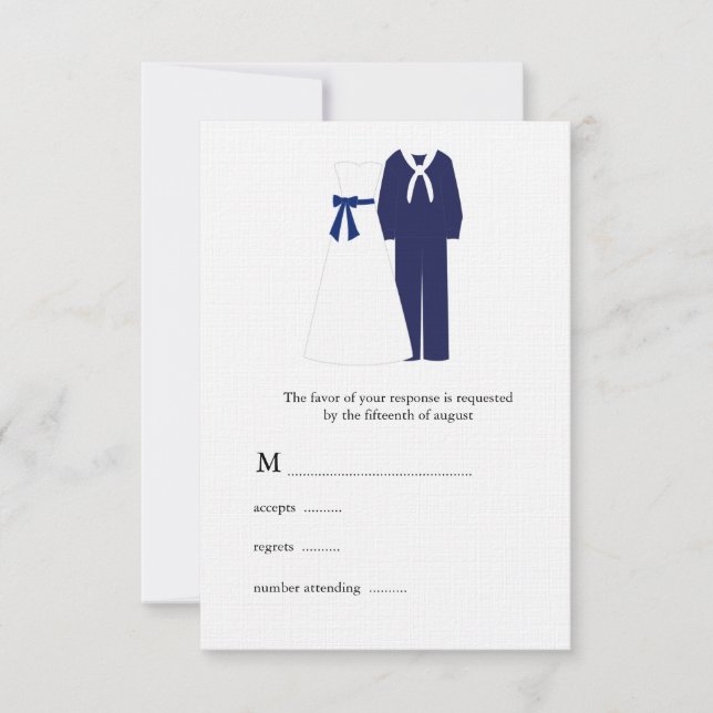 Militära Bröllop OSA Kort (Framsida)