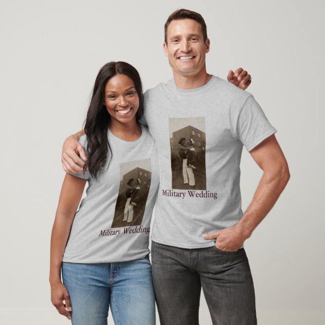 Militära Bröllop T-shirt (Unisex)