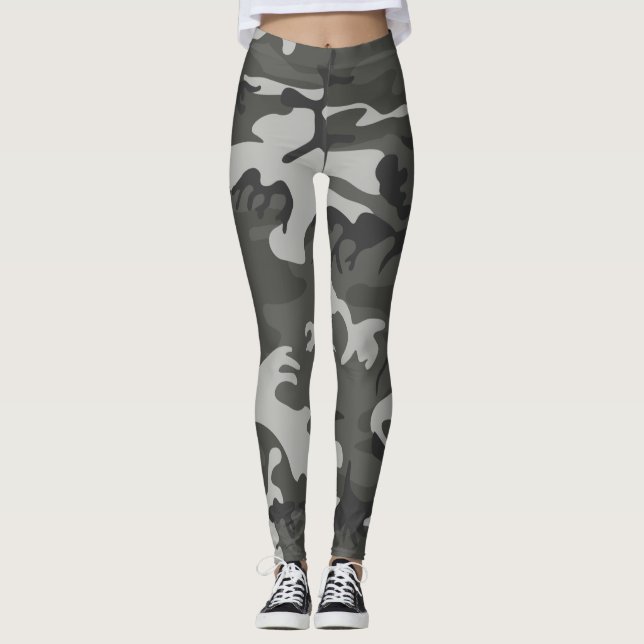 Militära färg leggings (Framsida)