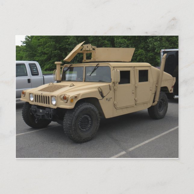 Militära Fordon Vykort (Framsida)