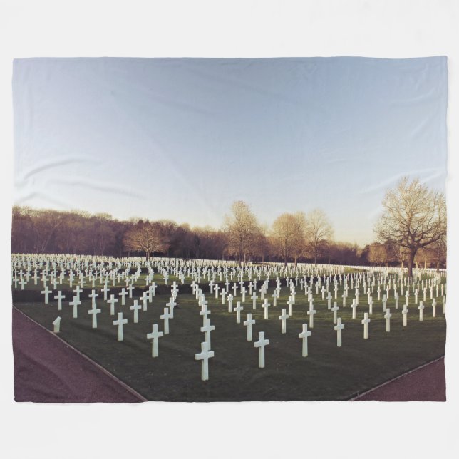 MILITÄRA GRAVAR FLEECEFILT (Framsidan (Horisontell))