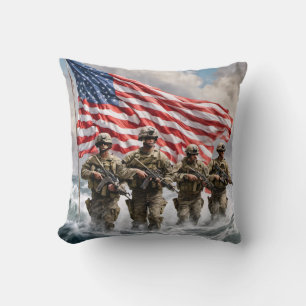 Militära Heroes Dekorativ kudde