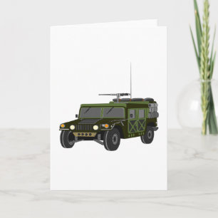 Militära Hummerhälsningkort Kort