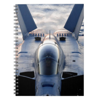 Militära jet anteckningsbok