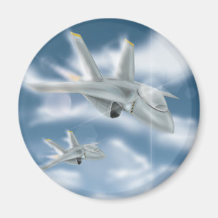 Militära Jet-flygplan Magnet