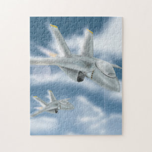 Militära Jet-flygplan Pussel