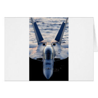 Militära jet hälsningskort