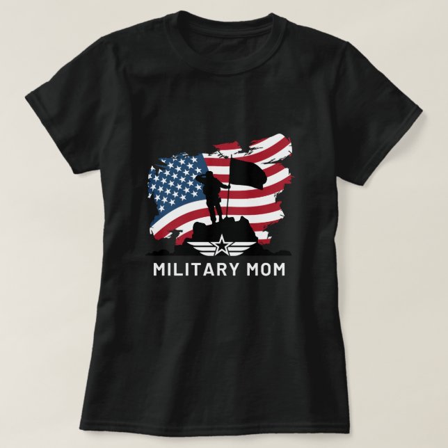Militära mamma t shirt (Design framsida)