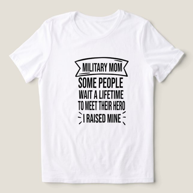 Militära Mamma T Shirt (Design Framsida)