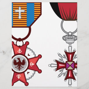 Militära medaljer/beställningar för fake-vektor