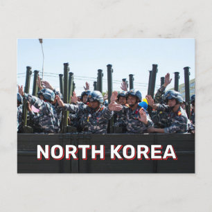 Militära Parad i Nordkorea Vykort