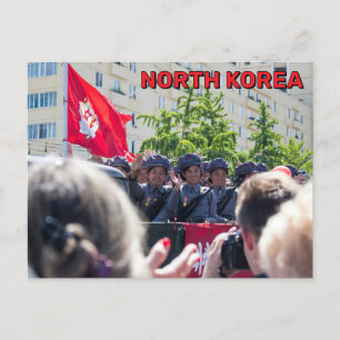 Militära Parad i Nordkorea Vykort