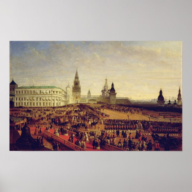 Militära parad under Alexander Coronation Poster (Framsidan)