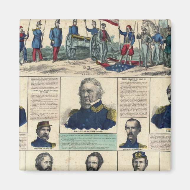 Militära Porträtt Magnet (Framsidan)