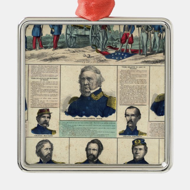 Militära Porträtten Julgransprydnad Metall (Framsidan)