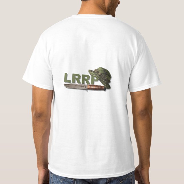 Militära skogsvaktare LRRP för flottor för T Shirt (Baksida)