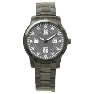 Militära taktiska operationer stil svart armbandsur
