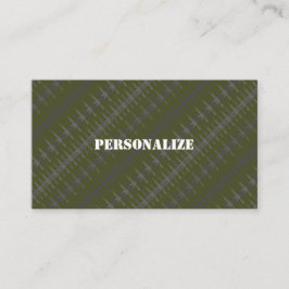 Militära väpnade styrkor Rekryterare Camo Gun Grön Visitkort