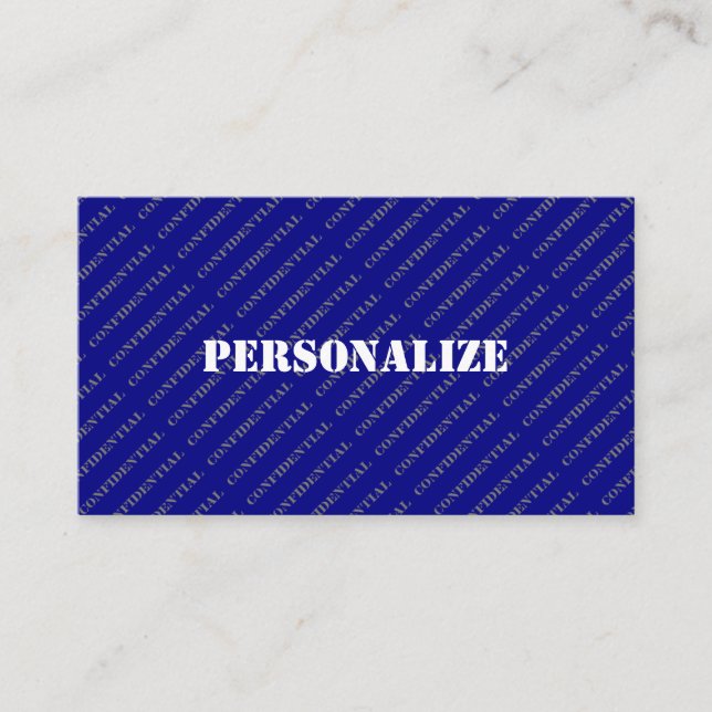 Militära väpnade styrkor Rekryterare Stil Blue Oce Visitkort (Framsida)