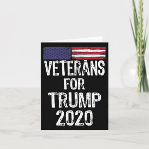 Militära veteraner för trumman 2020 Valet Anti Joe Kort