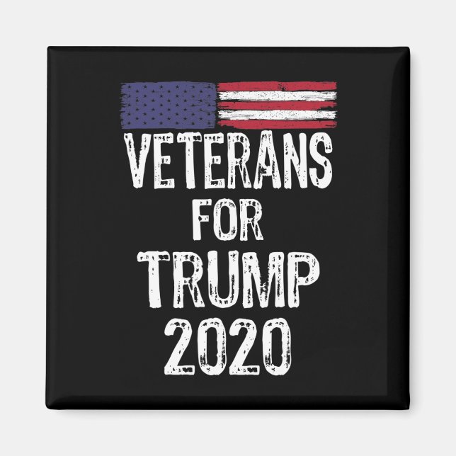 Militära veteraner för trumman 2020 Valet Anti Joe Magnet (Framsidan)