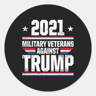 Militära veteraner mot Trump bryter mot USA-valet Runt Klistermärke