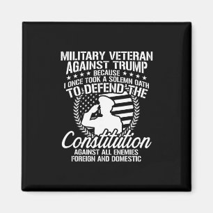 Militära veteraner mot Trump Usa-valet Magnet