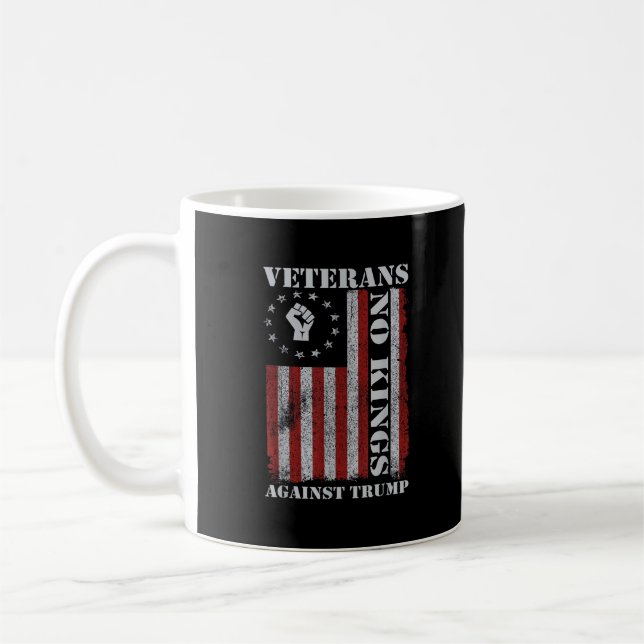 Militära veteraner protesterar flagg patriotisk fr kaffemugg (Vänster)