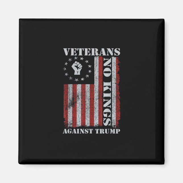 Militära veteraner protesterar flagg patriotisk fr magnet (Framsidan)
