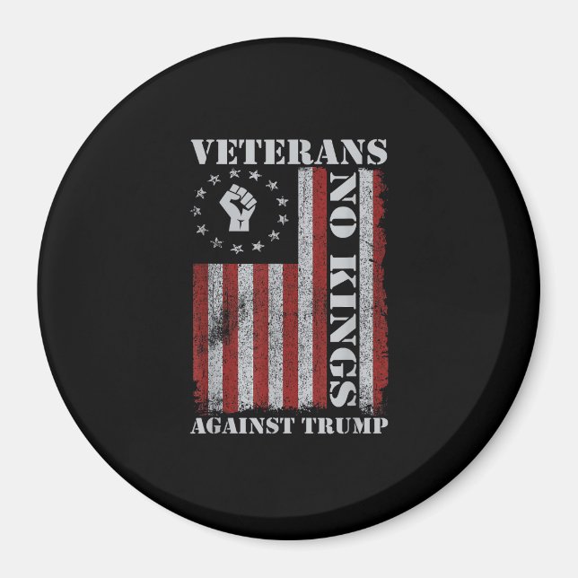 Militära veteraner protesterar flagg patriotisk fr magnet (Framsidan)