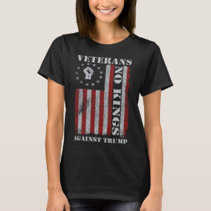 Militära veteraner protesterar mot USA flagga No K T Shirt