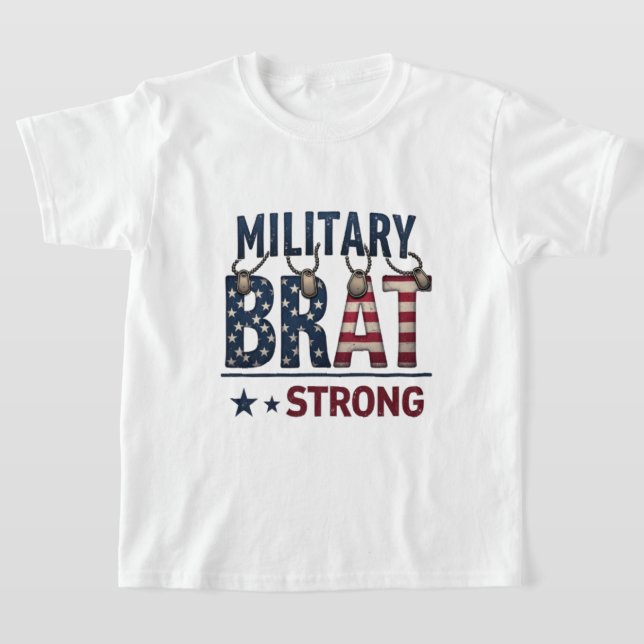 militärbarndag t shirt (Laydown)