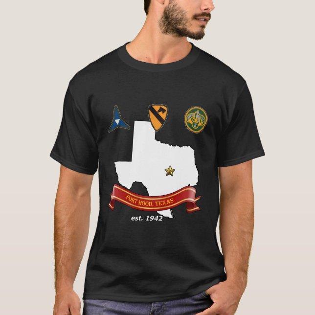 Militärbasarmén fort Huva vid Een Tx T Shirt (Framsida)