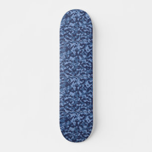 Militärblå kamouflage Mönster Mini Skateboard Bräda 18,5 Cm