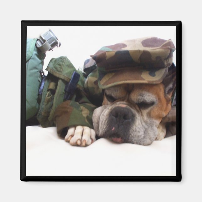 Militärboxermagnet Magnet (Framsidan)