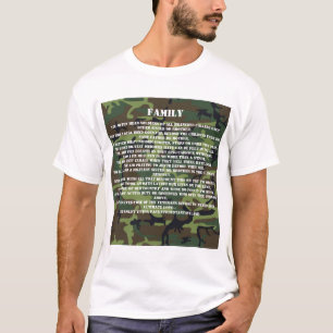 Militärbroderns och Systerens dikt som kallas fam T Shirt