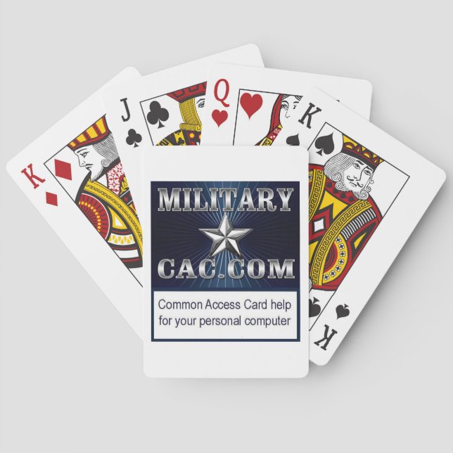 MilitärCAC-memorabilia Casinokort (Baksidan)