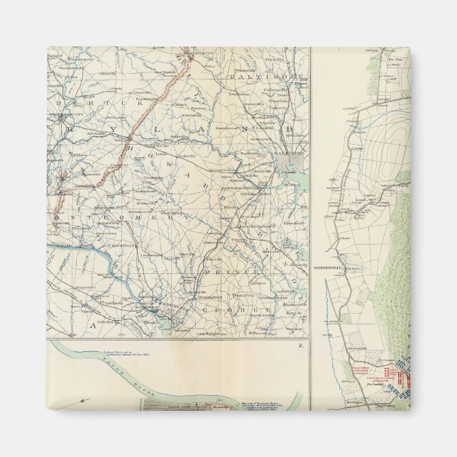 Militärdeponier för Tvätta, Penn, Annapolis, NE Va Magnet (Framsidan)