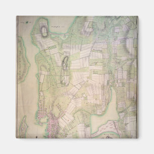 Militären planerar av Newport, 1777 Magnet