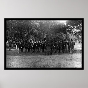 Militären postar musikbandet på Fort Monroe, VA Poster