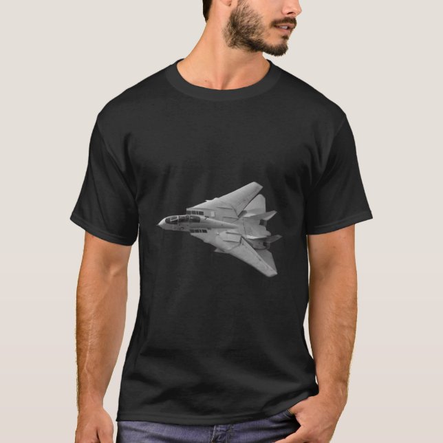 Militärens Jet-stridsflygplan Flygplan F14 Tomcat T Shirt (Framsida)