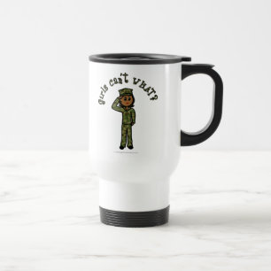 Militärflicka - Mörk Resemugg