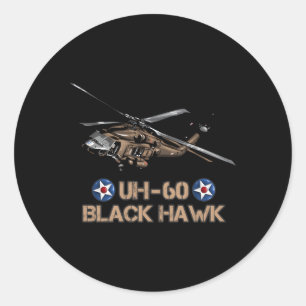 Militärflygplan, 60 Black Hawk Huey Helicopter Runt Klistermärke